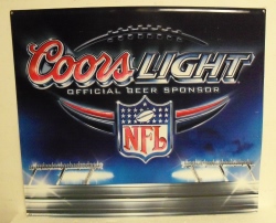 Coors Light NFL Tin Sign