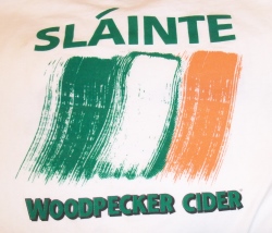 woodpecker cider t-shirt Woodpecker Cider T-Shirt woodpeckercidertshirtrear 1
