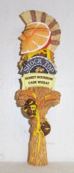 Shock Top Honey Bourbon Wheat Beer Tap Handle