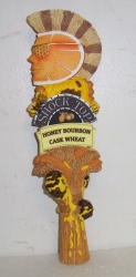 Shock Top Honey Bourbon Wheat Beer Tap Handle