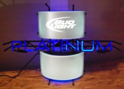 bud light platinum neon sign