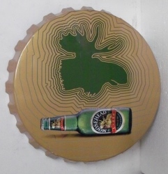 Moosehead Beer Cap Tin Sign
