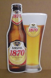 amstel 1870 beer tin sign