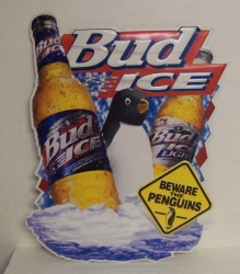 Bud Ice Beer Penguin Tin Sign [object object] My Beer Sign Collection &#8211; Not for sale but can be bought&#8230; budicepenguintin