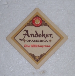 andeker beer coaster