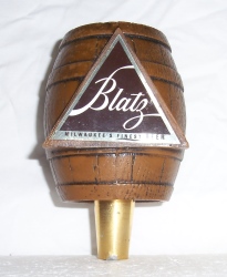 blatz beer keg tap handle
