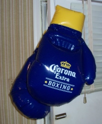 corona extra beer boxing gloves inflatable