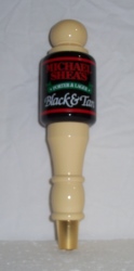 Michael Sheas Black Tan Tap Handle