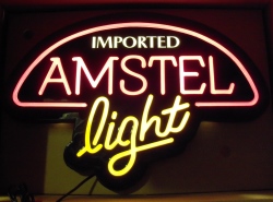 amstel light beer sign