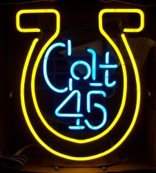 colt 45 malt liquor neon sign [object object] My Beer Sign Collection &#8211; Not for sale but can be bought&#8230; colt451988nib