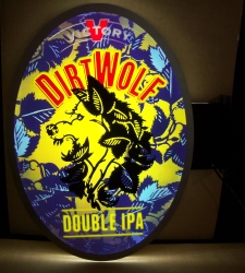 victory dirt wolf ipa led pub sign