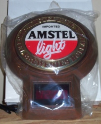 amstel light beer clock