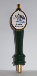 elk creek brookie brown ale tap handle