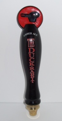 the duck rabbit amber ale tap handle