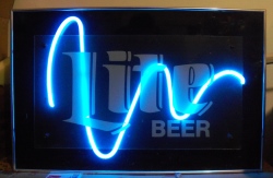 lite beer wave neon sign