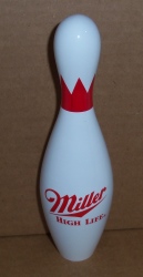 miller high life beer bowling tap handle