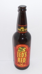 jeds red beer tap handle