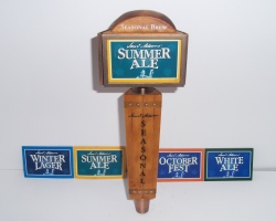 samuel adams seasonal beer tap handle