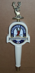 alexander keiths lager tap handle