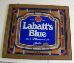 Labatts Blue Beer Sign