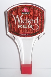 petes wicked red amber ale tap handle