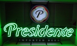 presidente beer neon sign [object object] My Beer Sign Collection &#8211; Not for sale but can be bought&#8230; presidentebeer