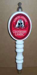 samuel adams cranberry lambic tap handle