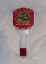 saranac mountain berry ale tap handle