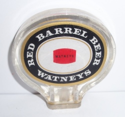 watneys red barrel beer tap handle