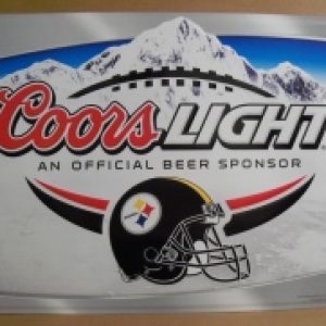 Coors Light Beer NFL Pittsburgh Steelers Tin Sign