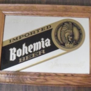 bohemia beer mirror