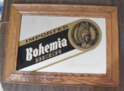 bohemia beer mirror