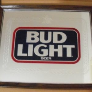 bud light beer mirror