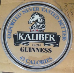 kaliber beer sign