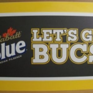 labatt blue beer tin sign