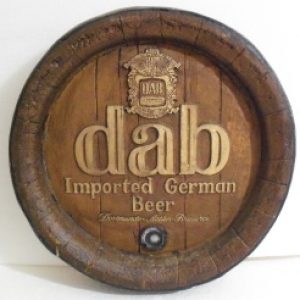 dab beer barrel sign