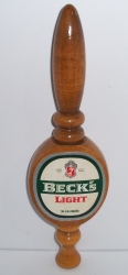 becks light beer tap handle