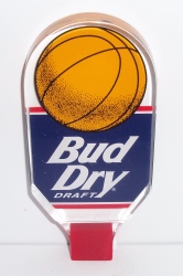 bud dry draft beer basketball tap handle