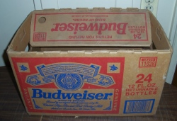 budweiser beer bottle box