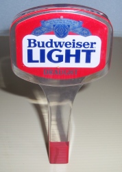 budweiser light beer tap handle