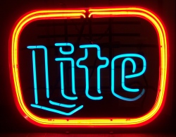 lite beer neon sign