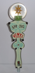 magic hat spring vinyl lager tap handle