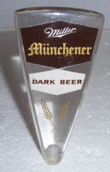 miller munchener dark beer tap handle