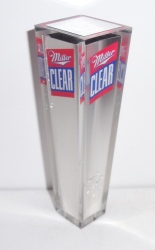 miller clear beer tap handle