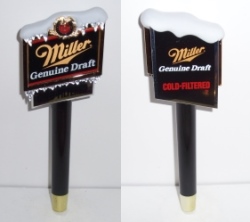 miller genuine draft beer tap handle