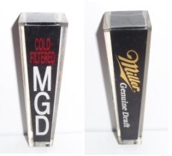 miller genuine draft beer tap handle