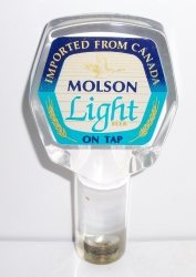 molson light beer tap handle