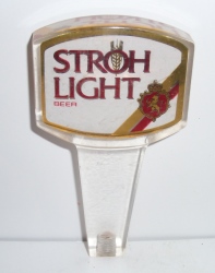 stroh light beer tap handle