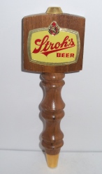 strohs beer tap handle