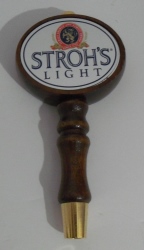 strohs light beer tap handle